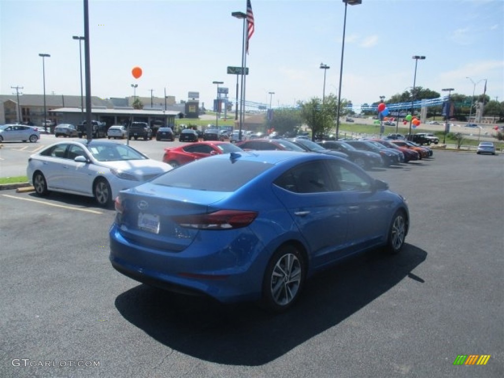 2017 Elantra Limited - Electric Blue / Gray photo #7