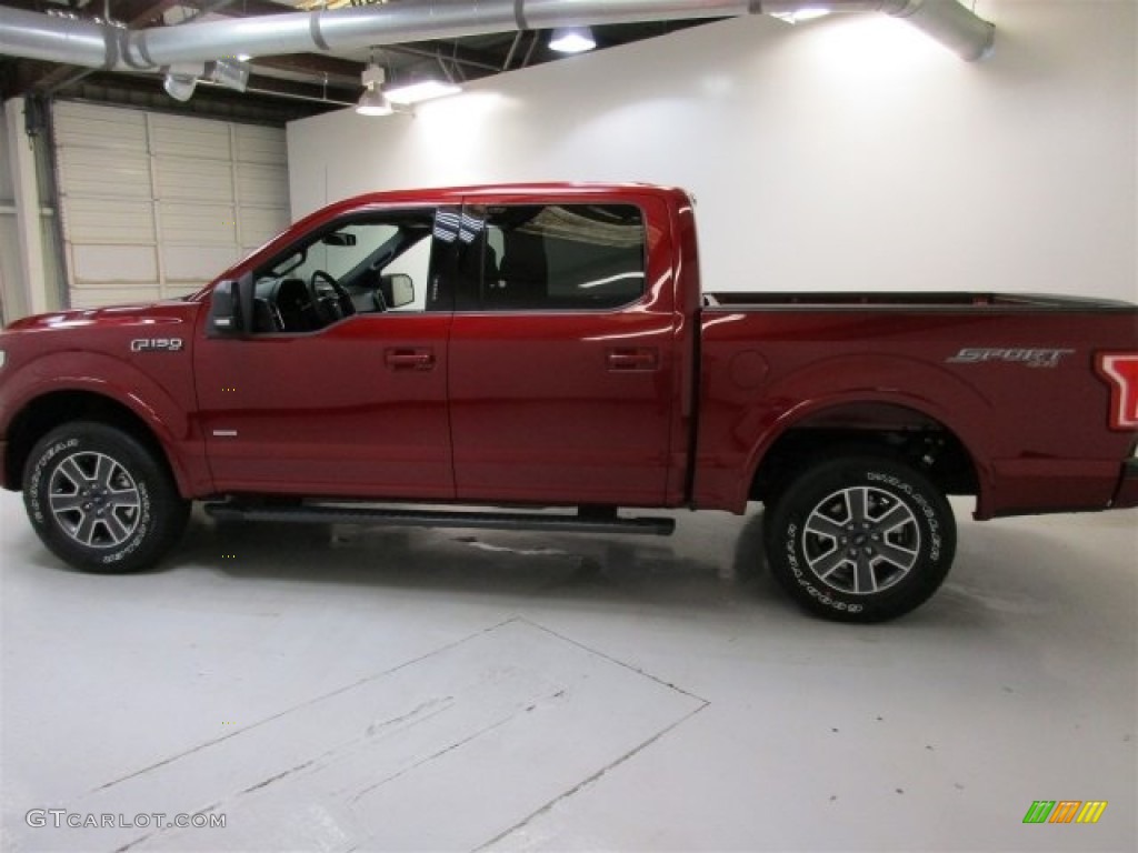 2016 F150 XLT SuperCrew 4x4 - Ruby Red / Black photo #6