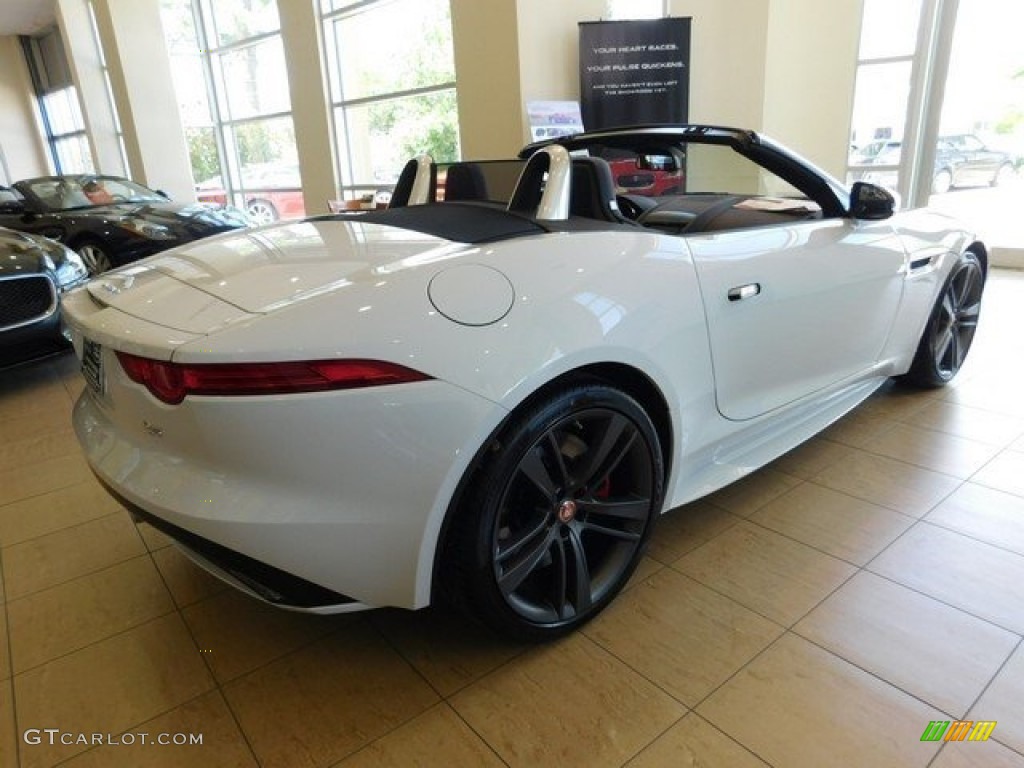 2017 F-TYPE S Convertible - Glacier White / Jet photo #6