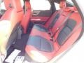 2016 Jaguar XF Jet/Red Interior Rear Seat Photo