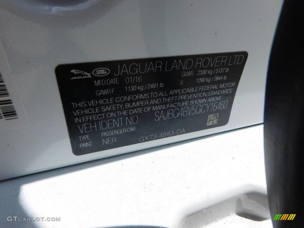 2016 XF Color Code NER for Polaris White Photo #112522629
