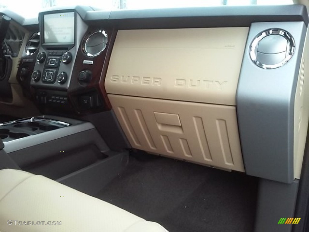 2016 F350 Super Duty Lariat Crew Cab 4x4 - Ruby Red Metallic / Adobe photo #21