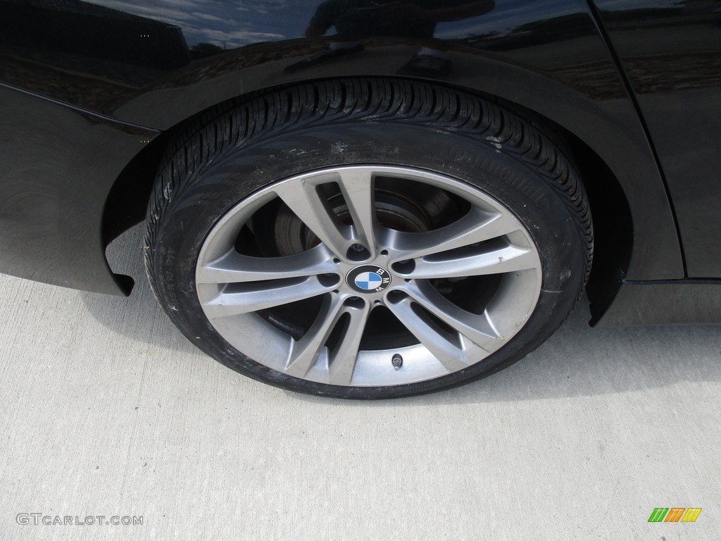 2013 3 Series 328i xDrive Sedan - Jet Black / Coral Red/Black photo #3