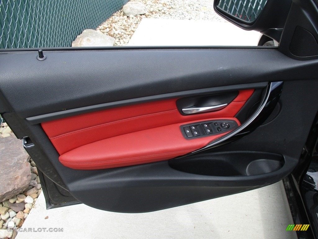 2013 3 Series 328i xDrive Sedan - Jet Black / Coral Red/Black photo #10
