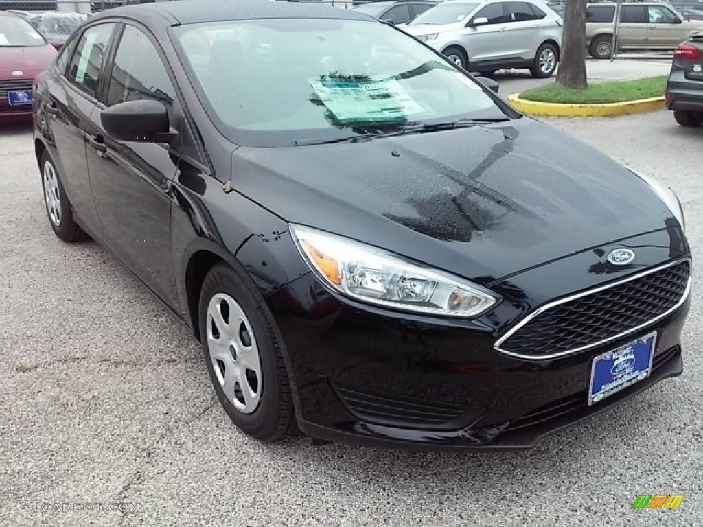 2016 Focus S Sedan - Shadow Black / Charcoal Black photo #1