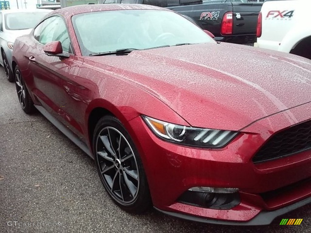 2016 Mustang EcoBoost Coupe - Ruby Red Metallic / Ebony photo #1