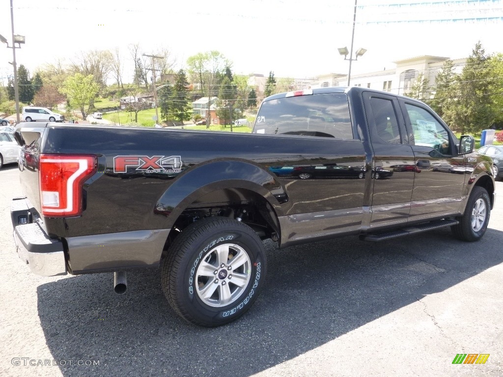 2016 F150 XLT SuperCab 4x4 - Shadow Black / Medium Earth Gray photo #2