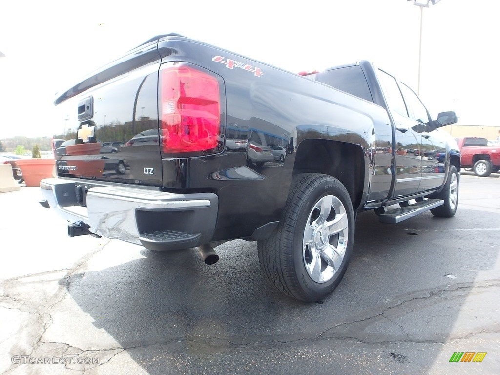 2014 Silverado 1500 LTZ Double Cab 4x4 - Black / Cocoa/Dune photo #9