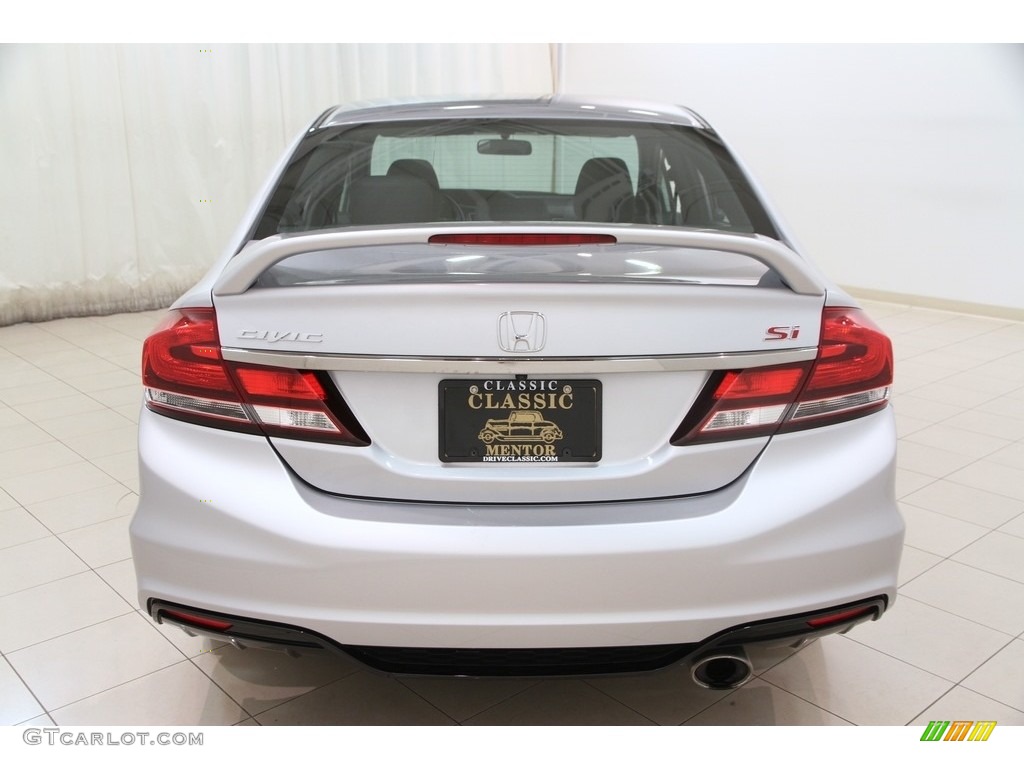 2014 Civic Si Sedan - Alabaster Silver Metallic / Black/Red photo #16
