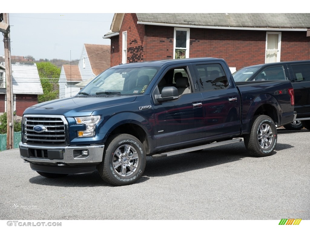 2016 F150 XLT SuperCrew 4x4 - Blue Jeans / Medium Earth Gray photo #1