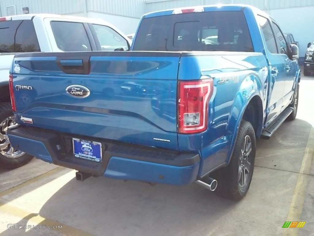 2016 F150 XLT SuperCrew 4x4 - Blue Flame / Black photo #9