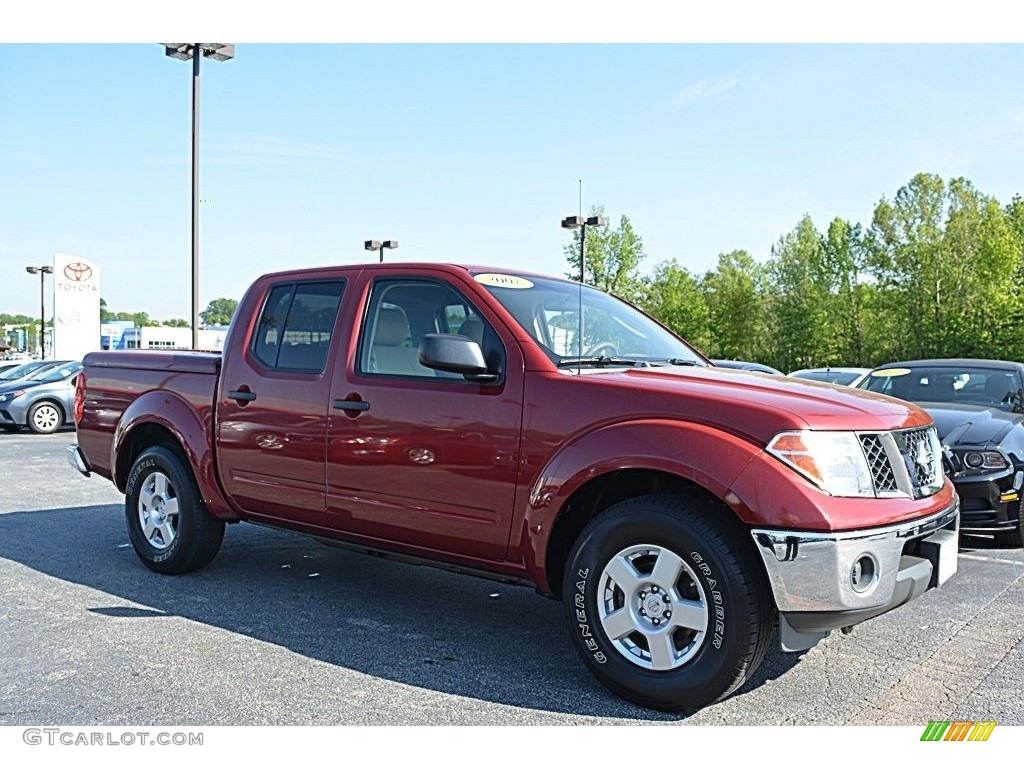2007 Frontier SE Crew Cab - Red Brawn / Desert photo #1