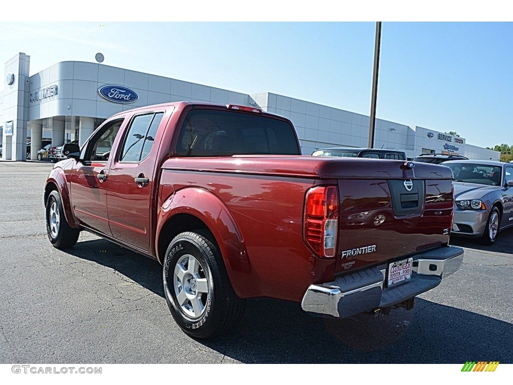 2007 Frontier SE Crew Cab - Red Brawn / Desert photo #5