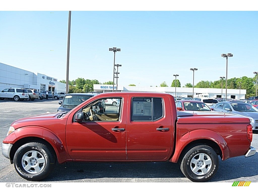 2007 Frontier SE Crew Cab - Red Brawn / Desert photo #6