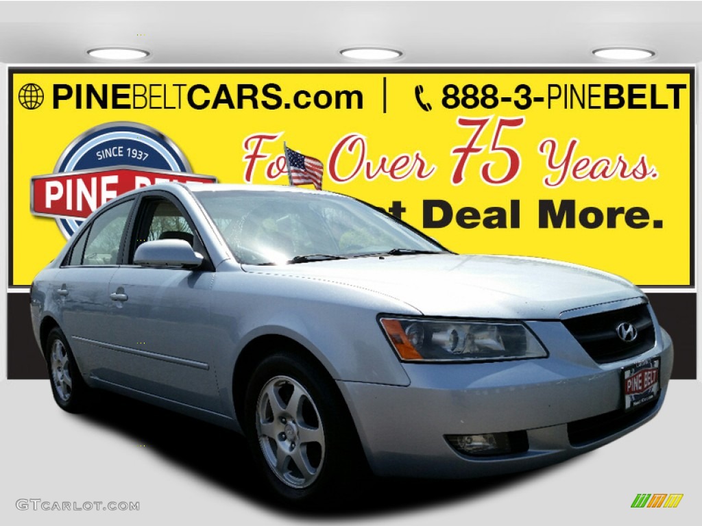 2006 Sonata GLS V6 - Silver Blue Metallic / Gray photo #1