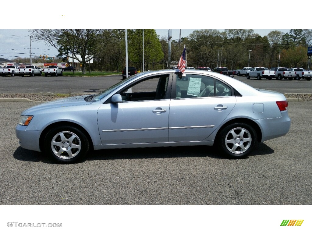 2006 Sonata GLS V6 - Silver Blue Metallic / Gray photo #10