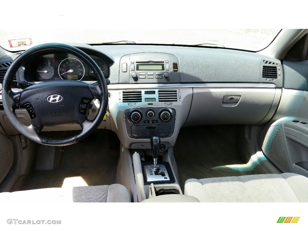 2006 Sonata GLS V6 - Silver Blue Metallic / Gray photo #13