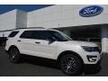 2016 White Platinum Metallic Tri-Coat Ford Explorer Sport 4WD  photo #1