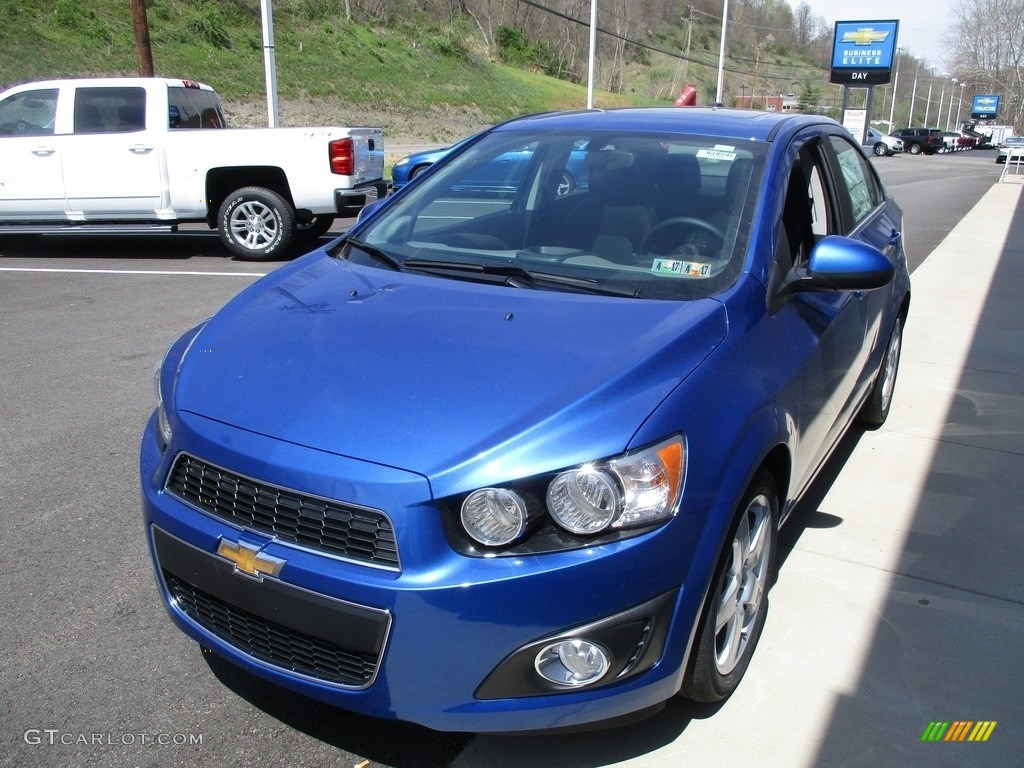 2016 Sonic LTZ Sedan - Kinetic Blue Metallic / Dark Pewter/Dark Titanium photo #8