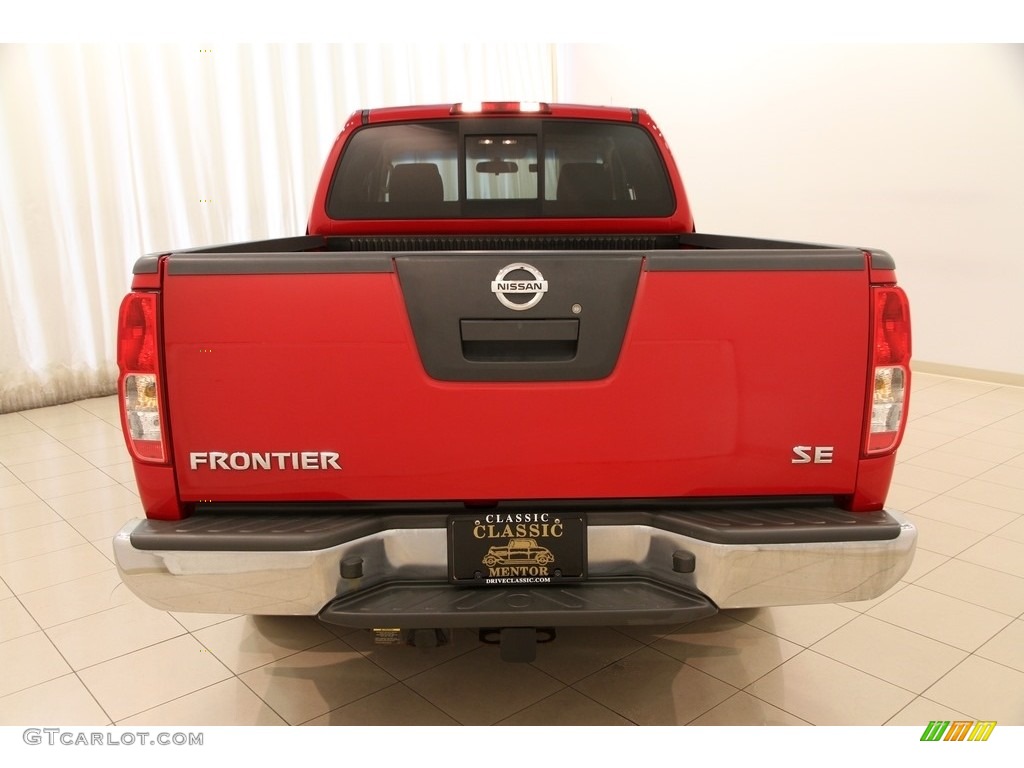 2008 Frontier SE V6 King Cab - Red Alert / Graphite photo #11