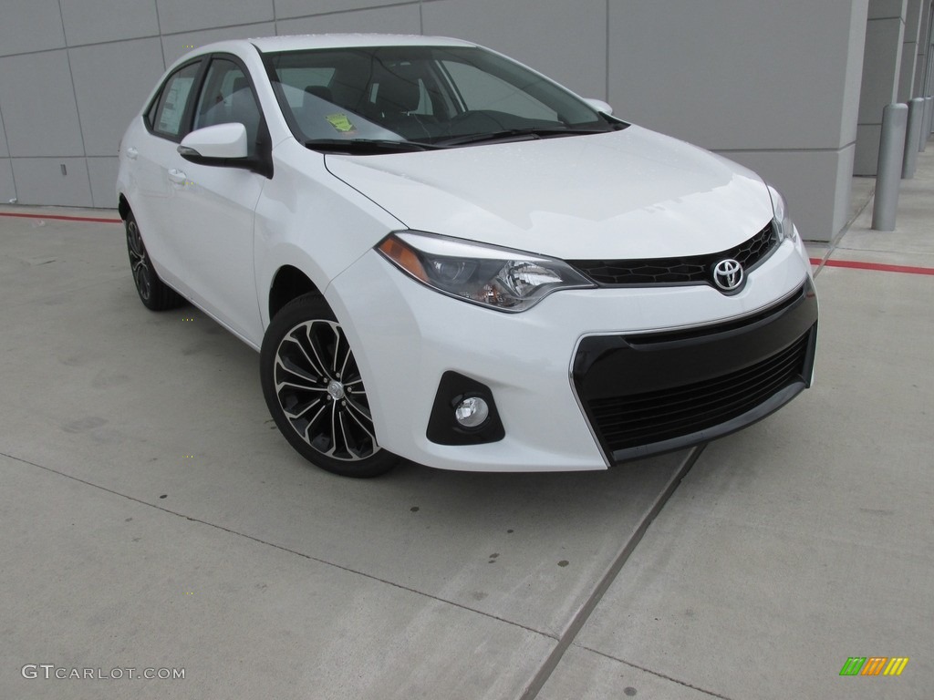 2016 Corolla S Plus - Super White / Black photo #2