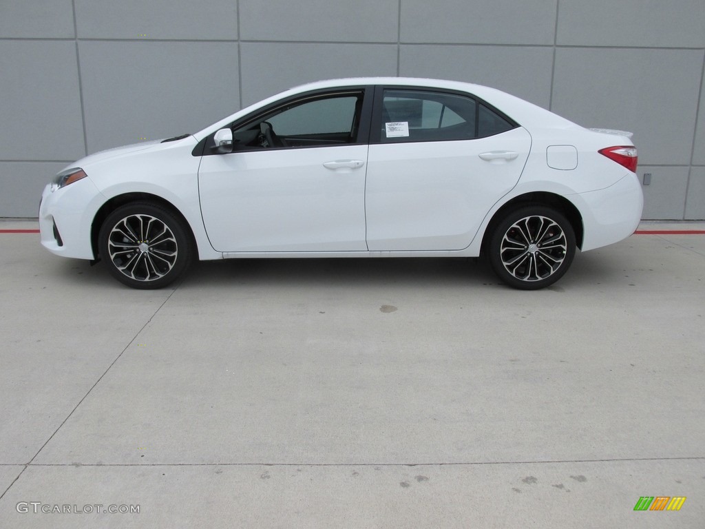 2016 Corolla S Plus - Super White / Black photo #6