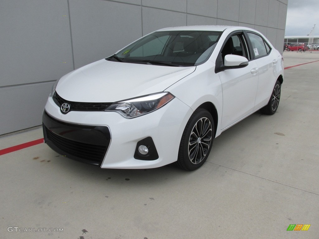 2016 Corolla S Plus - Super White / Black photo #7