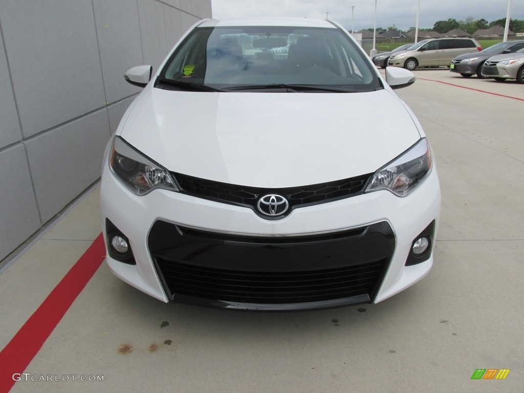 2016 Corolla S Plus - Super White / Black photo #8