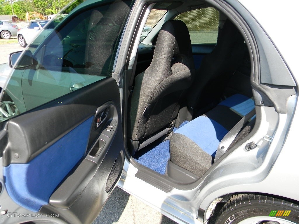 2004 Impreza WRX STi - Platinum Silver Metallic / Blue Ecsaine/Black photo #20