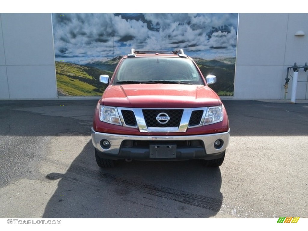 2011 Frontier SL Crew Cab 4x4 - Red Brick / Beige photo #6