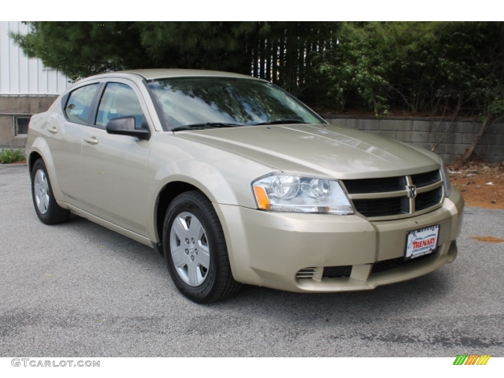 2010 Avenger SXT - White Gold / Dark Slate Gray photo #2