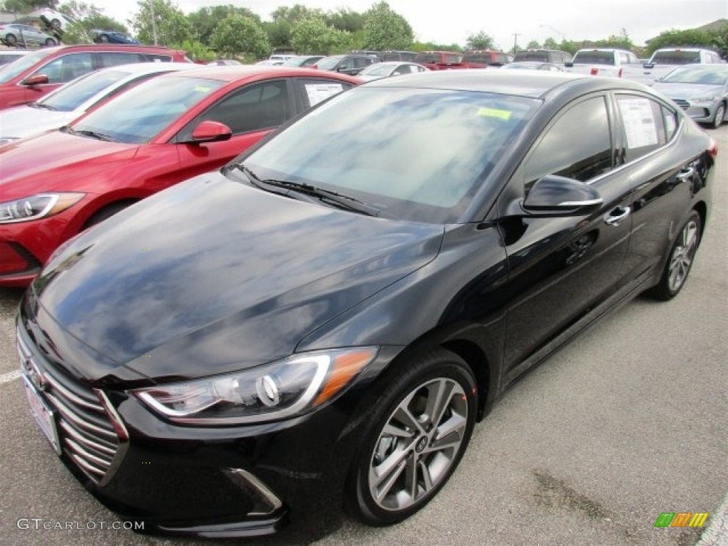 2017 Elantra Limited - Black / Beige photo #2