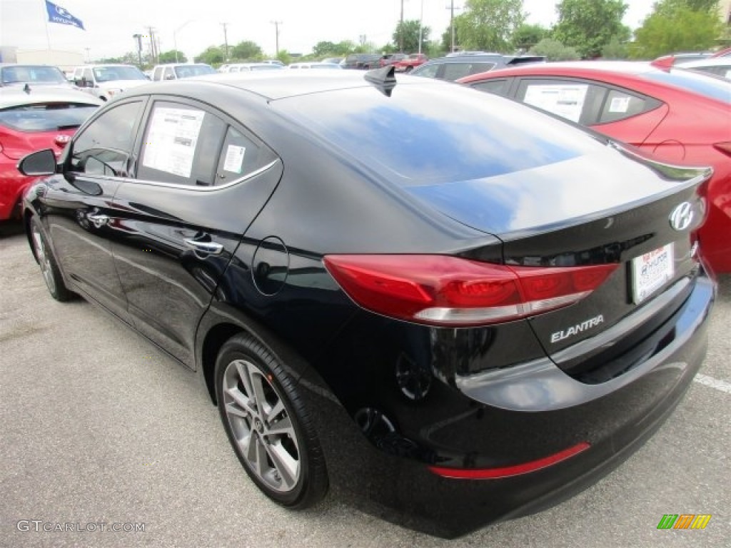 2017 Elantra Limited - Black / Beige photo #4