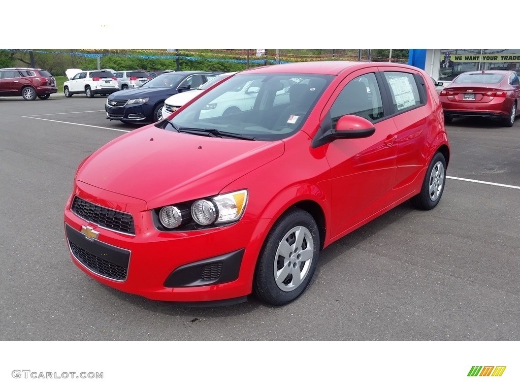 Red Hot 2016 Chevrolet Sonic LS Hatchback Exterior Photo #112553515