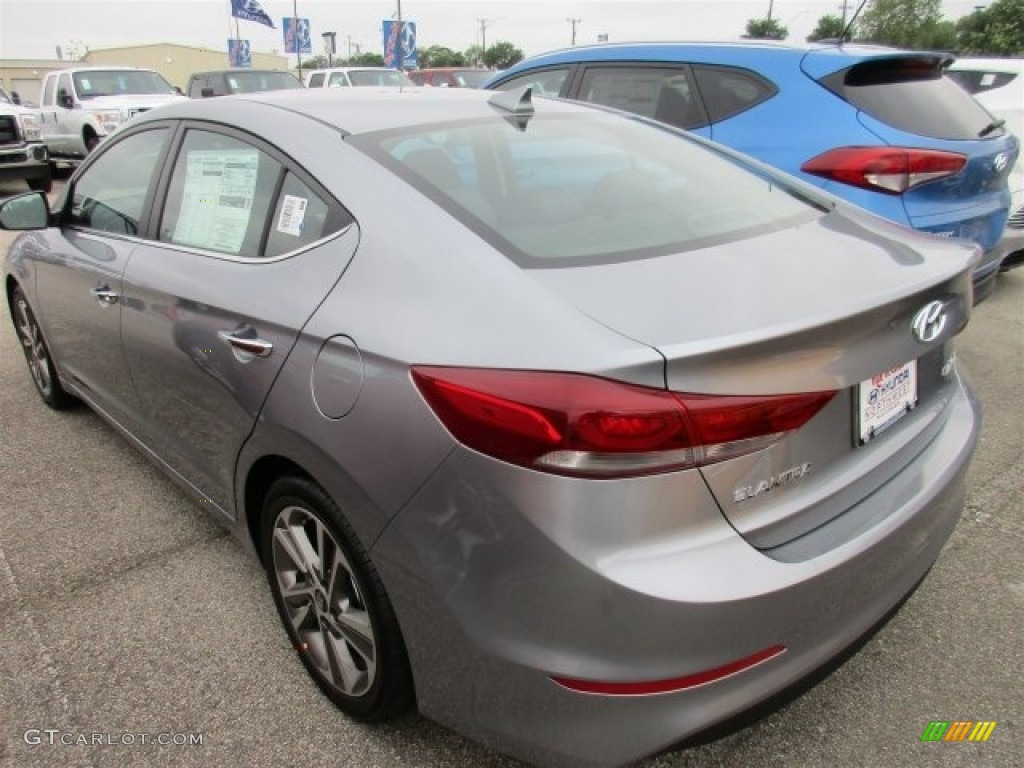 2017 Elantra Limited - Gray / Black photo #4