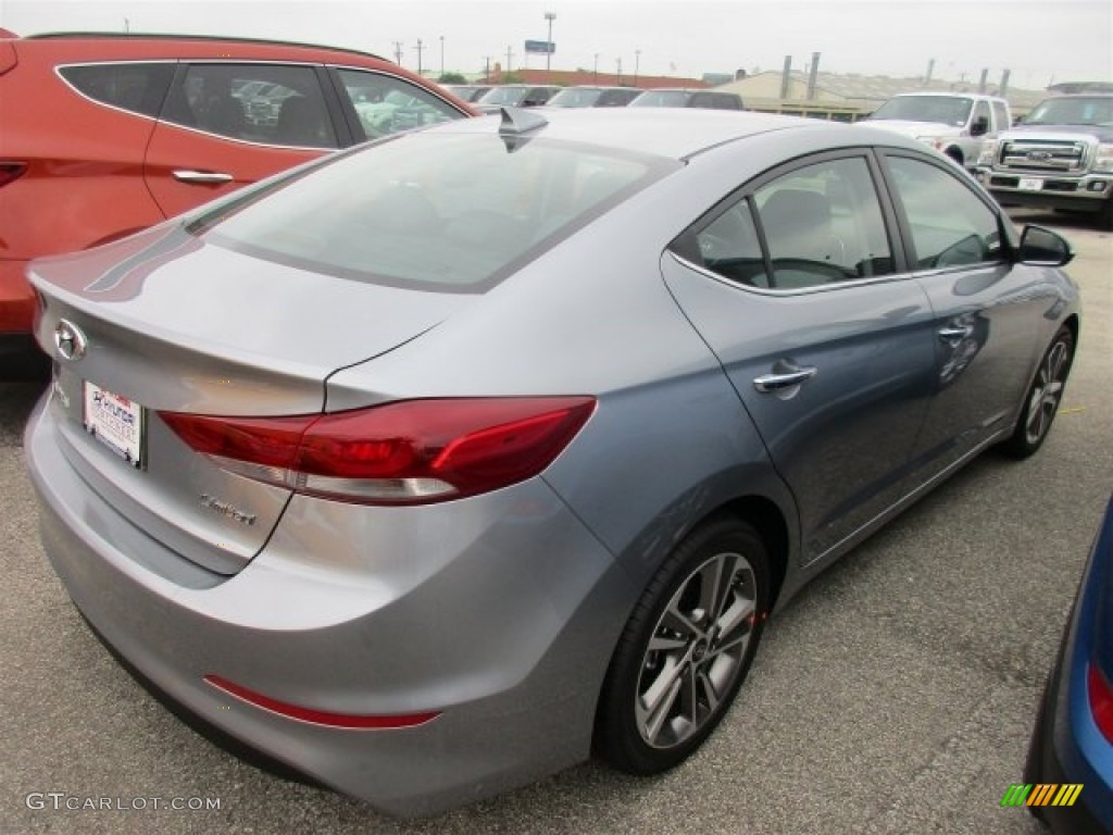 2017 Elantra Limited - Gray / Black photo #7