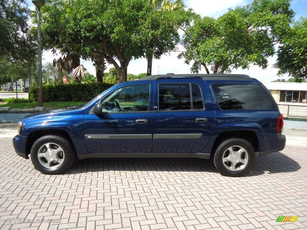 2004 TrailBlazer EXT LS 4x4 - Indigo Blue Metallic / Medium Pewter photo #7