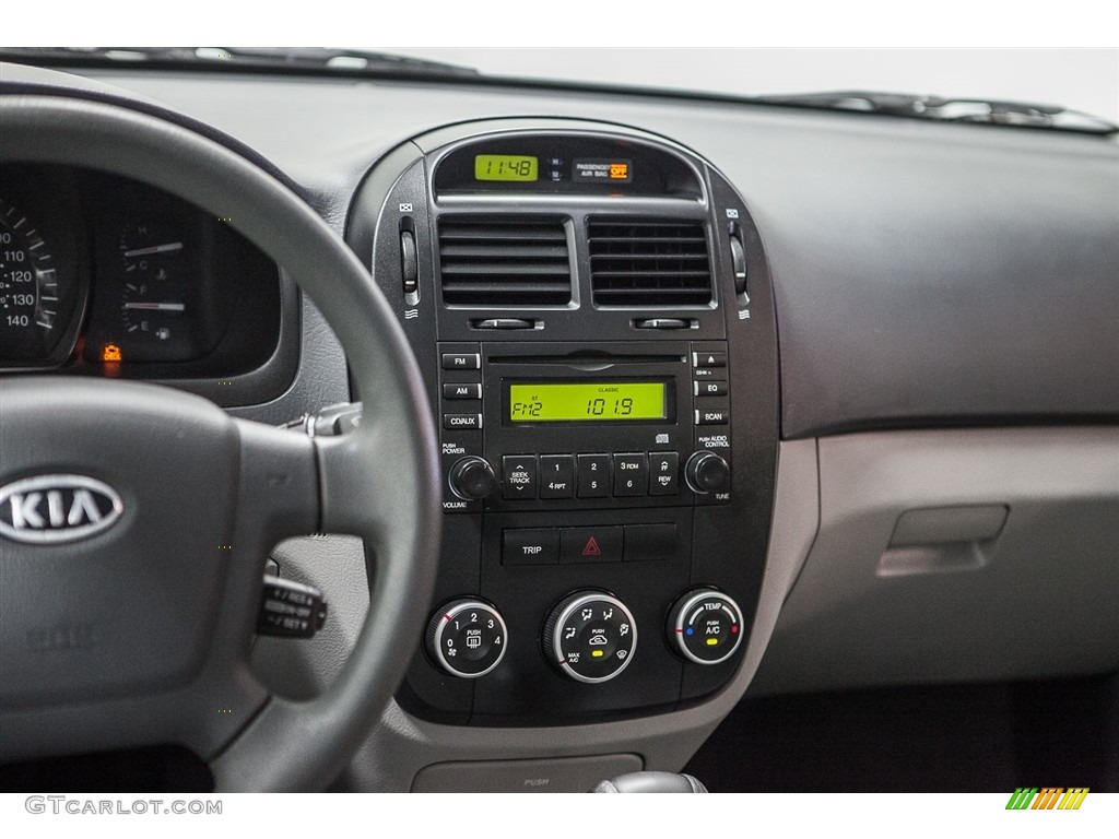 2009 Spectra EX Sedan - Ebony Black / Gray photo #5