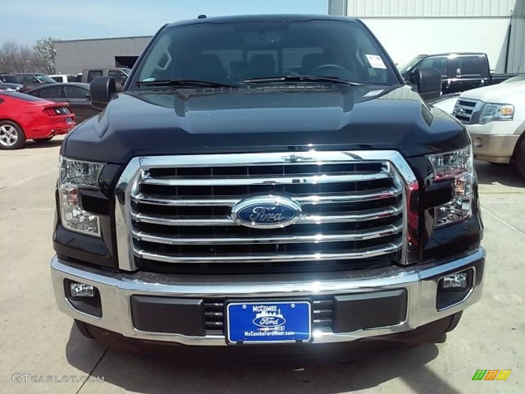 2016 F150 XLT SuperCrew - Shadow Black / Medium Earth Gray photo #7