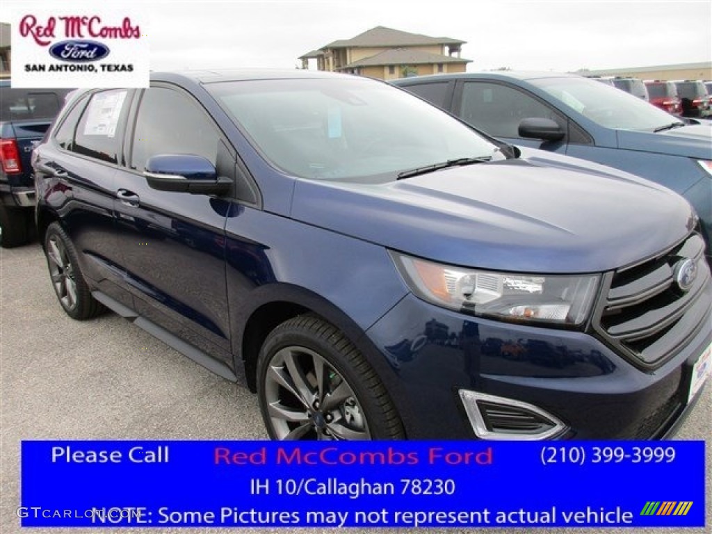 Kona Blue Ford Edge