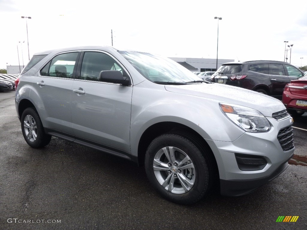 2016 Equinox LS AWD - Silver Ice Metallic / Jet Black photo #3