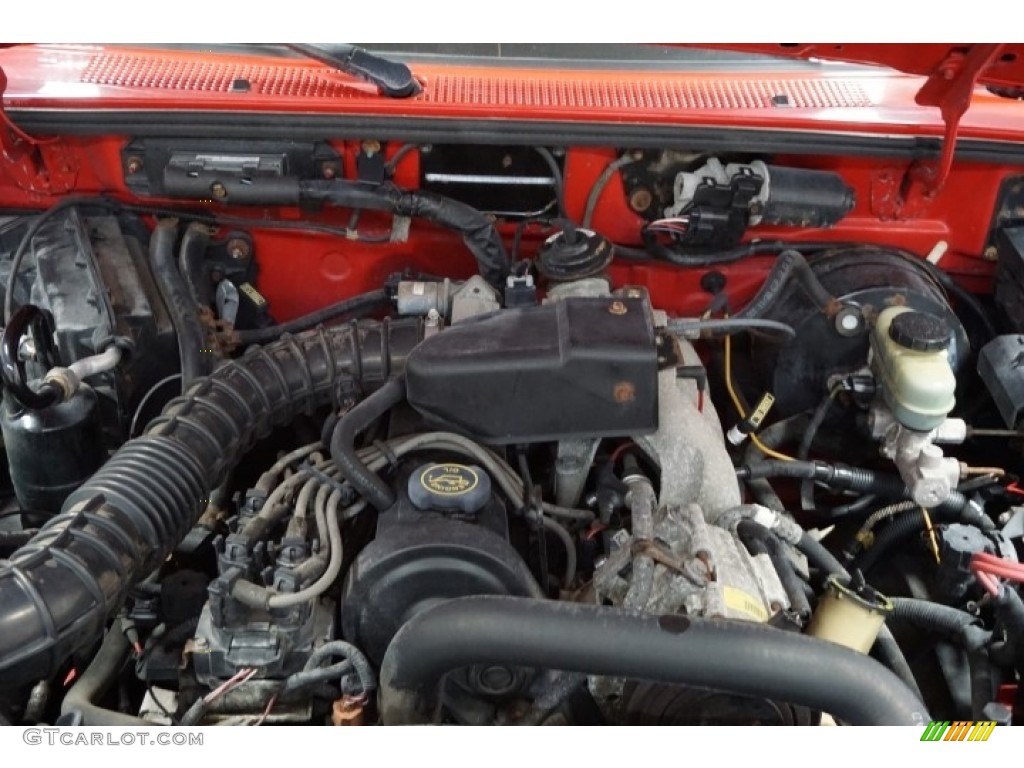 2000 Ranger XLT Regular Cab - Bright Red / Medium Graphite photo #32
