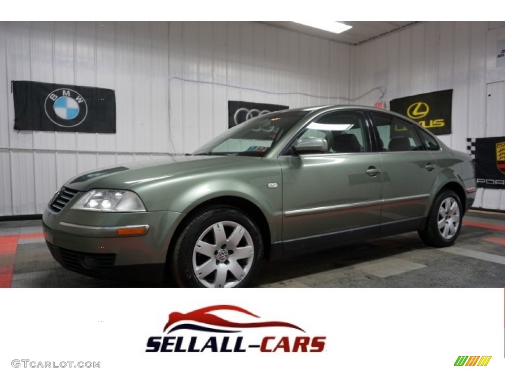 2003 Passat GLX Sedan - Fresco Green Metallic / Black photo #1