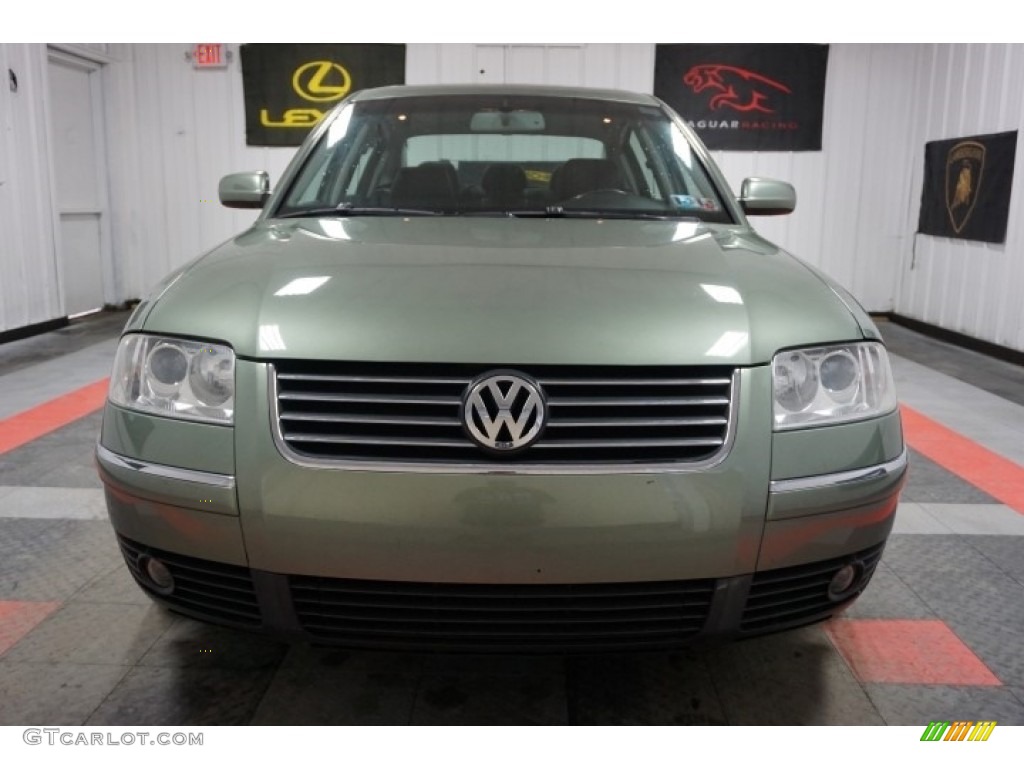 2003 Passat GLX Sedan - Fresco Green Metallic / Black photo #4