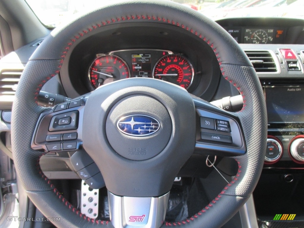 2016 Subaru WRX STI Carbon Black Steering Wheel Photo #112572064