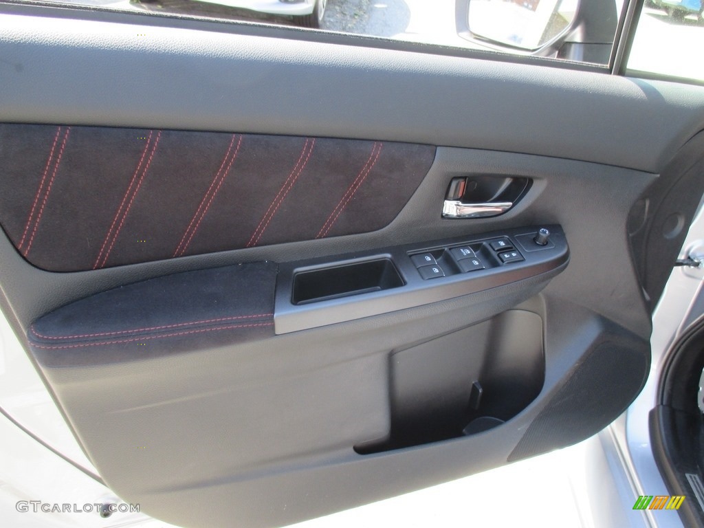 2016 Subaru WRX STI Carbon Black Door Panel Photo #112572427