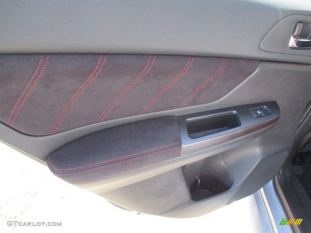 2016 Subaru WRX STI Carbon Black Door Panel Photo #112572451