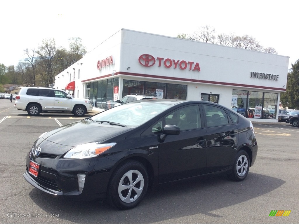 2012 Prius 3rd Gen Four Hybrid - Black / Dark Gray photo #1