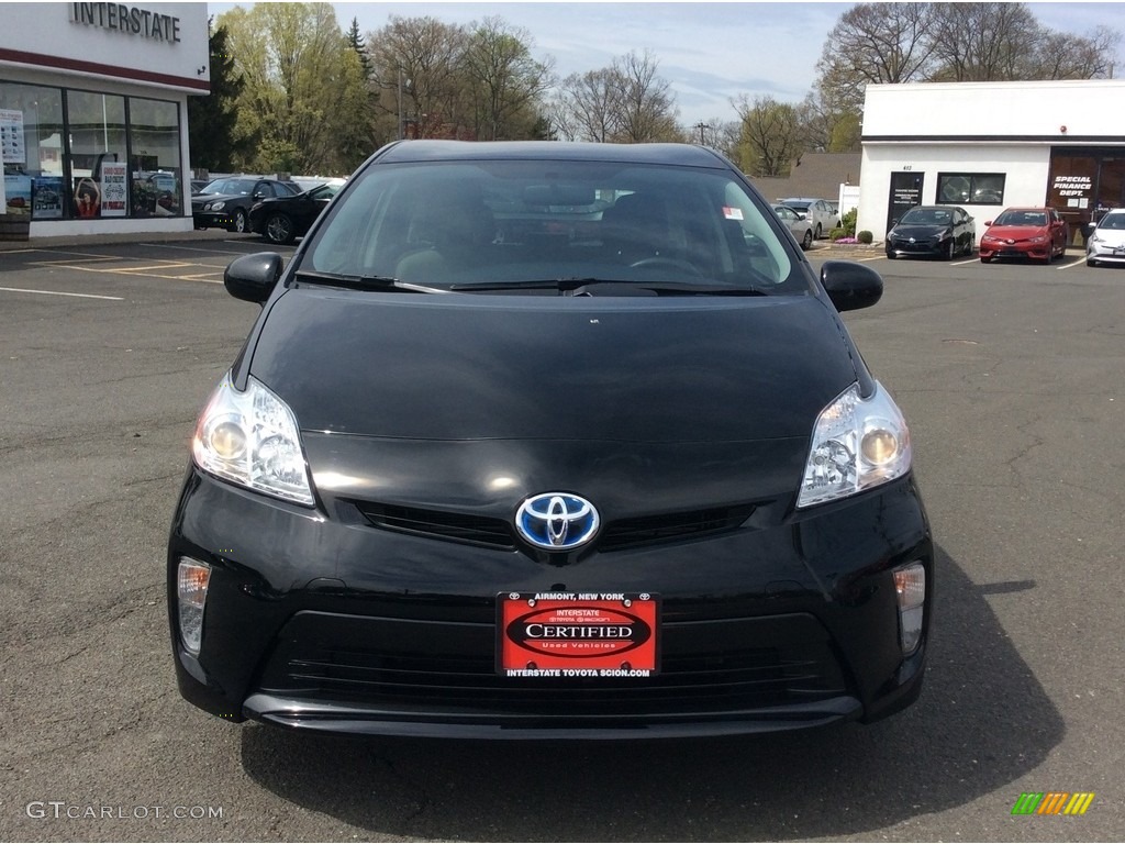 2012 Prius 3rd Gen Four Hybrid - Black / Dark Gray photo #2
