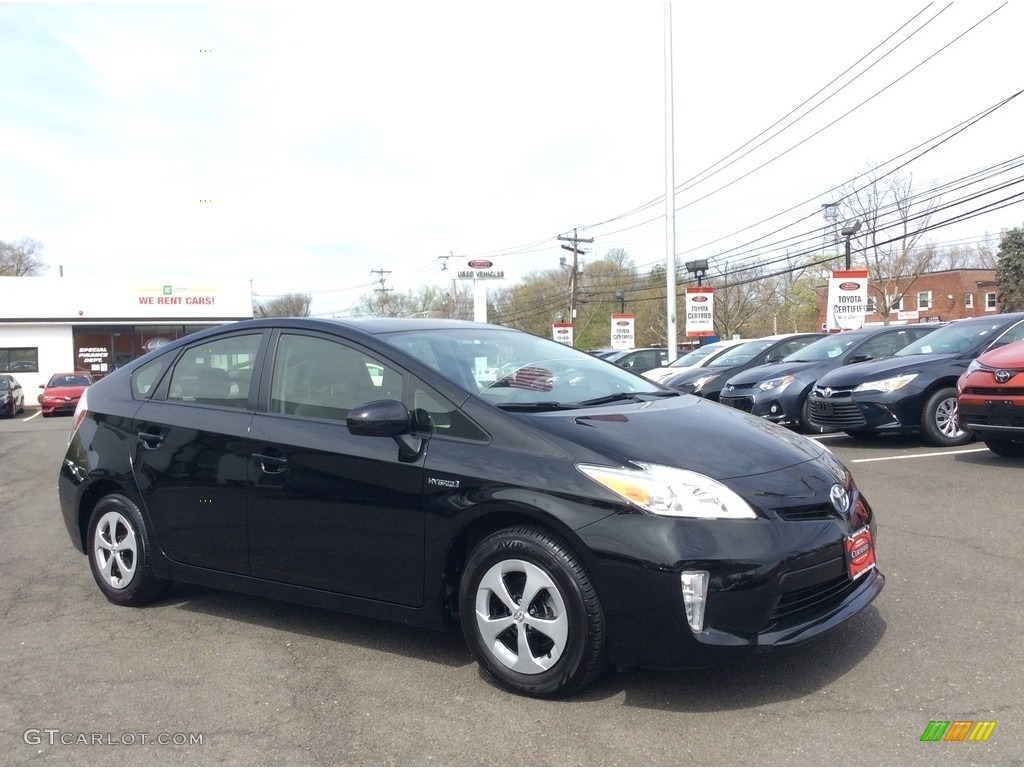 2012 Prius 3rd Gen Four Hybrid - Black / Dark Gray photo #3